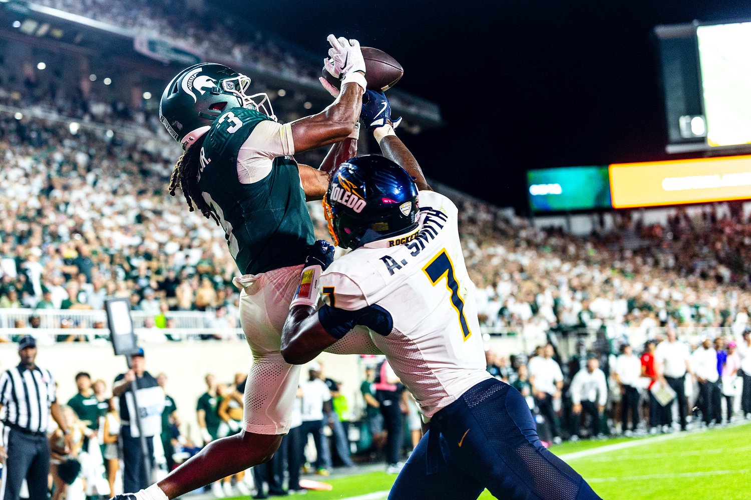 See photos as Michigan State football enters Fitzgerald-era with 30-20 win over Toledo
