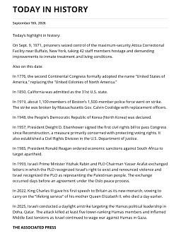 TODAY IN HISTORY