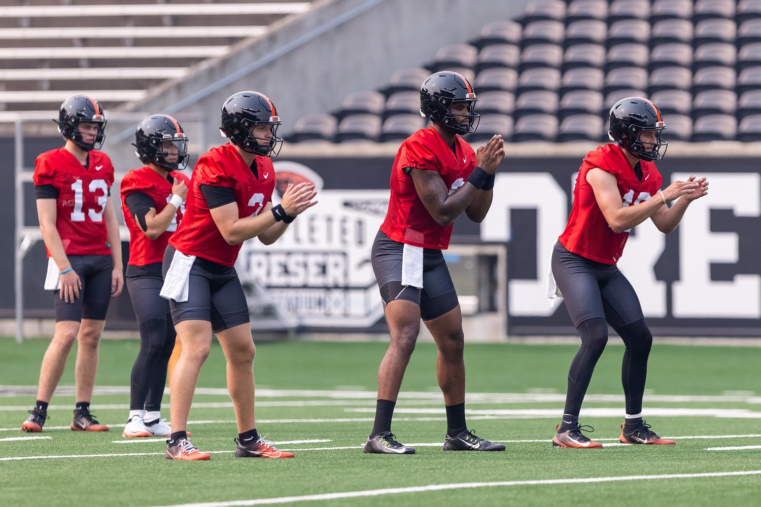 Oregon State quarterback battle ‘truly a three-man race’ after first fall scrimmage