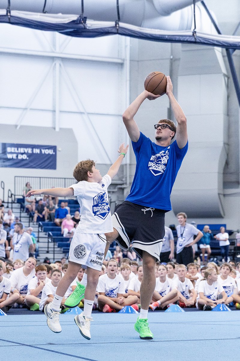 Pictures: Cooper and Ace Flagg host basketball camp for hundreds of Maine kids