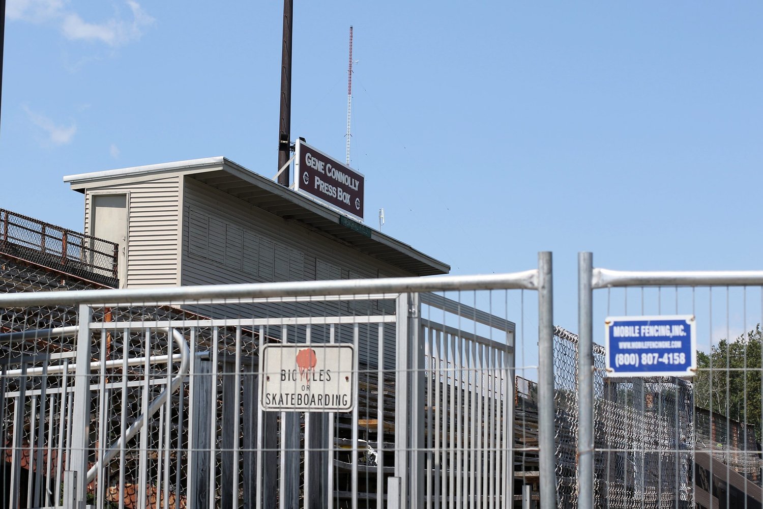 Concord to begin removing Memorial Field bleachers due to public safety risks