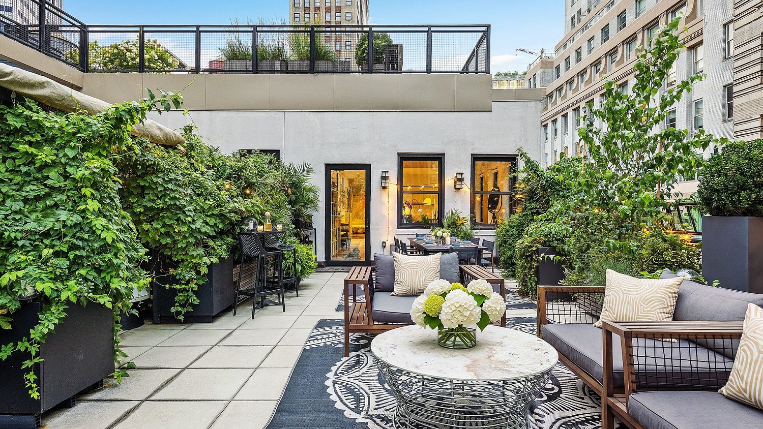 Tour This $3.5 Million NYC Landmark Penthouse With a Sprawling Private Terrace, Outdoor Shower, and Garden