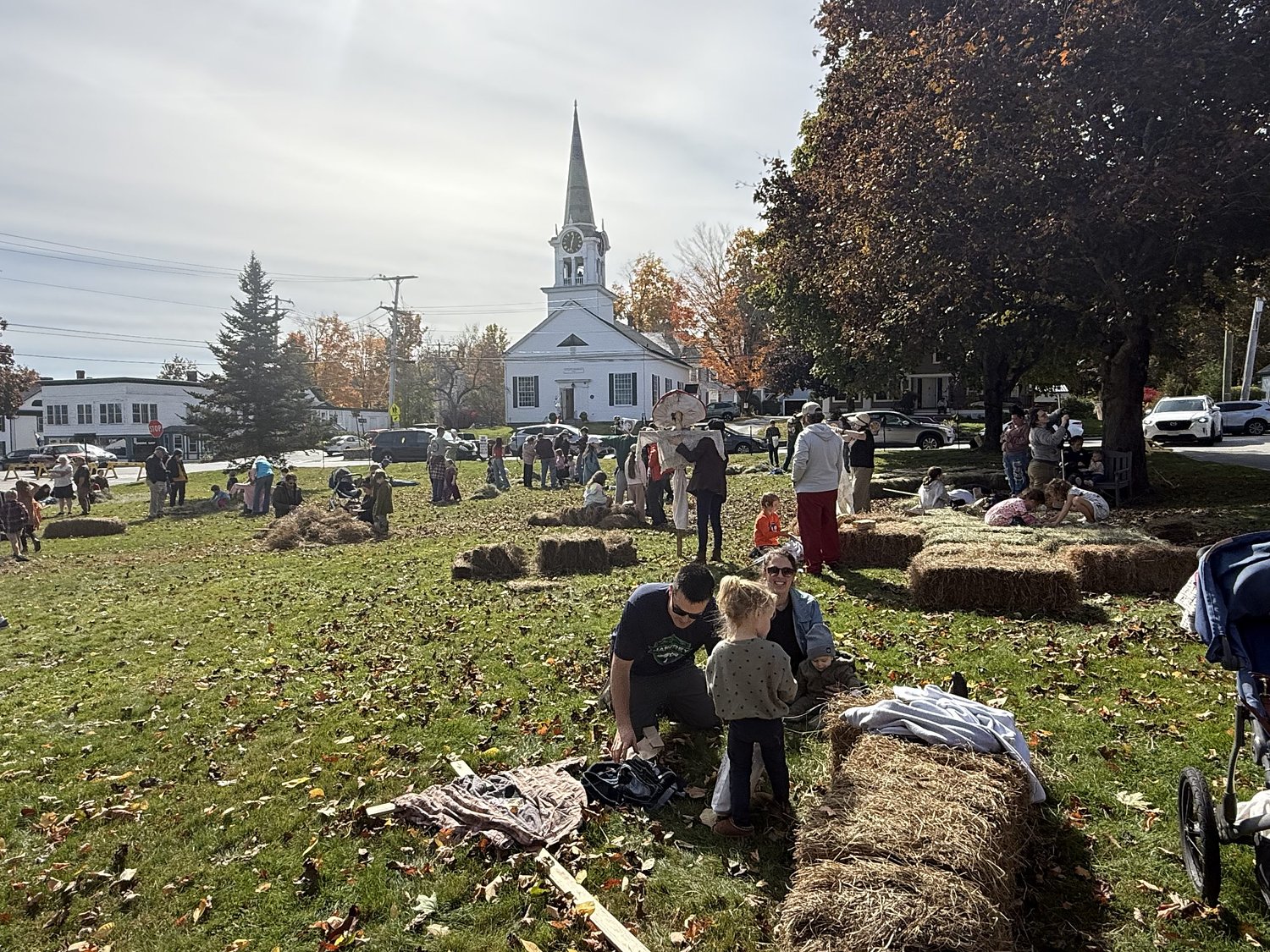 Fall Fest brings scarecrows and festivities to downtown Jaffrey.