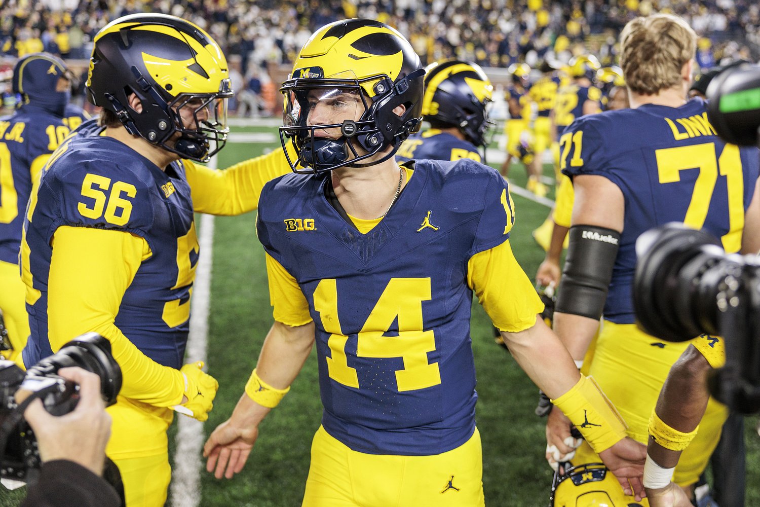 Our favorite photos as Tommy Carr lifts Michigan over Penn State