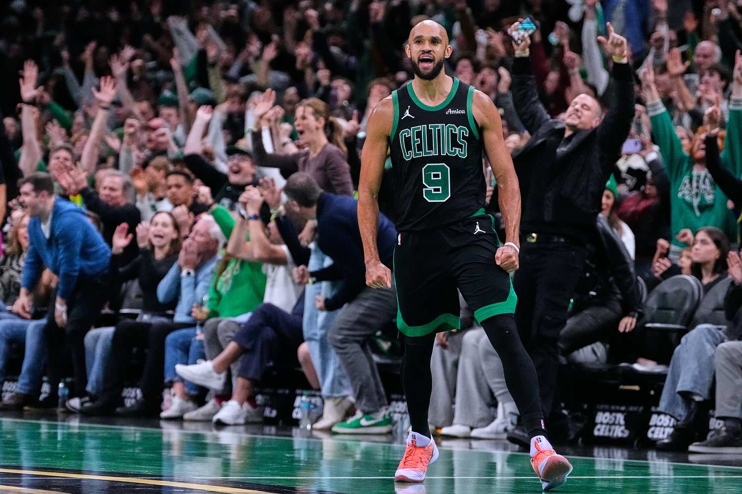 Why Celtics have green court instead of traditional parquet