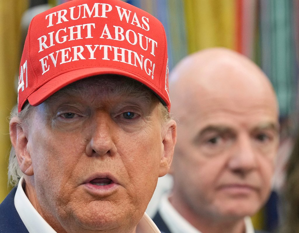 Red card furor puts Trump and Infantino's relationship under the spotlight again