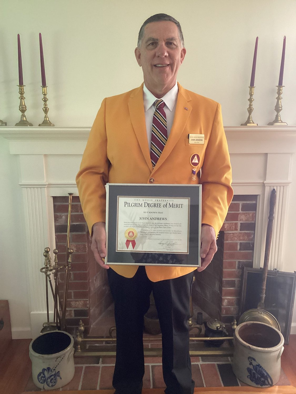 'It's always good to give of yourself': Greenfield Moose Lodge member earns Pilgrim Degree of Merit