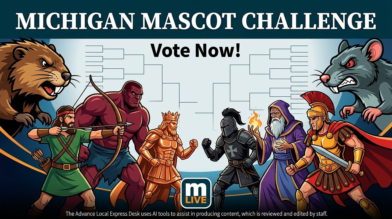 Only 16 mascots remain in the Michigan high school bracket. Vote in the next round now