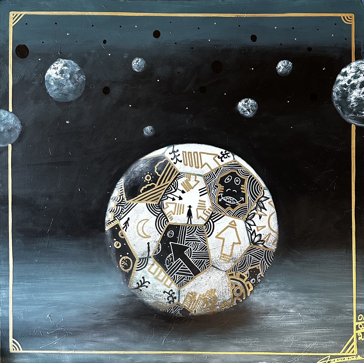 Atlanta art scene embraces Congolese artist Raphael Bahindwa's FIFA World Cup series