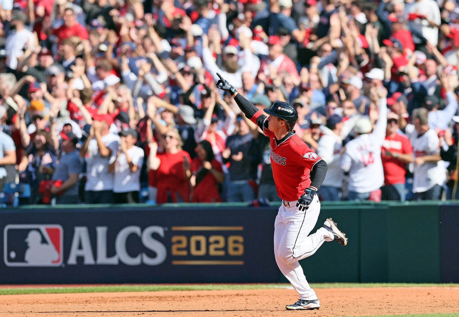 Petey Halpin’s epic bat flip punctuates biggest swing yet for Guardians in ALCS