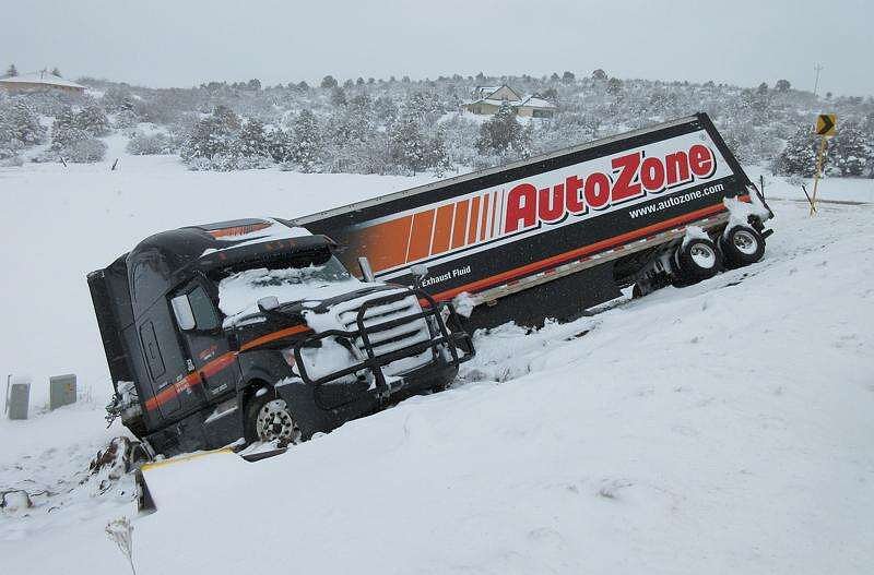 Three crash on snowy, slushy roads in Montezuma County