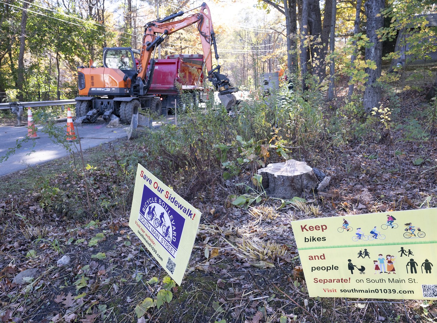 Mill River Greenway construction underway on Williamsburg’s South Main Street after 15 years of debate