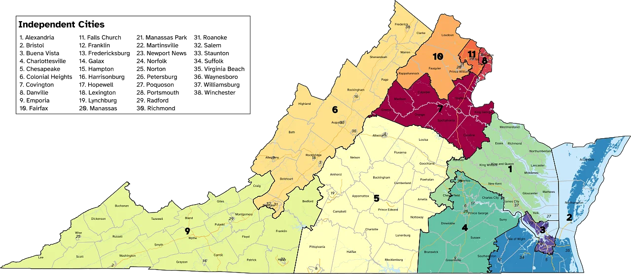 Here's what it would take for Democrats to win in each of Virginia's five Republican-held congressional districts