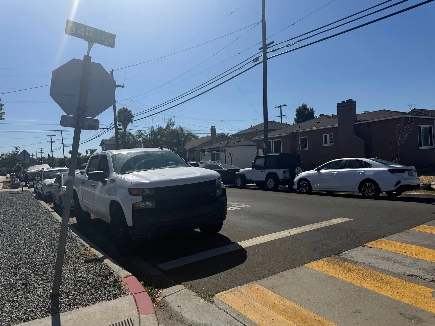 San Diego hasn’t painted these curbs red but hands out hundreds of parking tickets at them