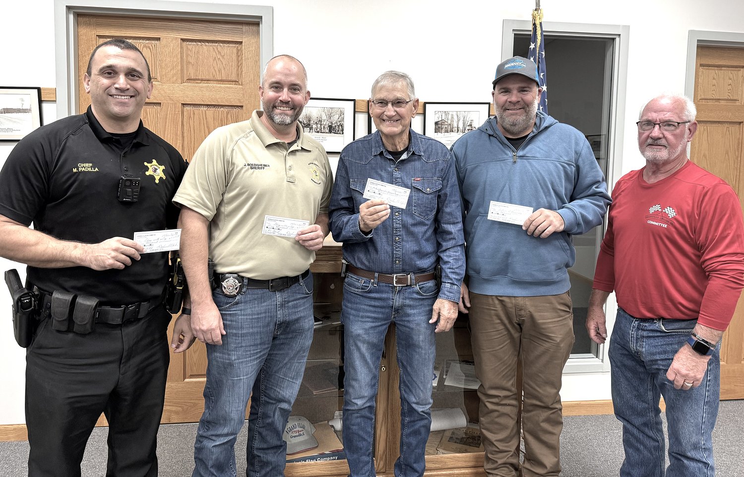 Granville cruise-in committee gives $1,000 each to four local causes