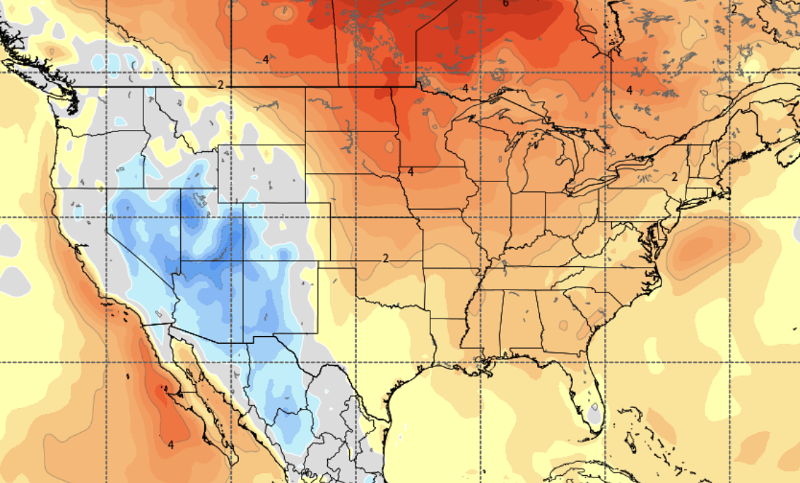 Longest-range model shows if this warm pattern continues into early December