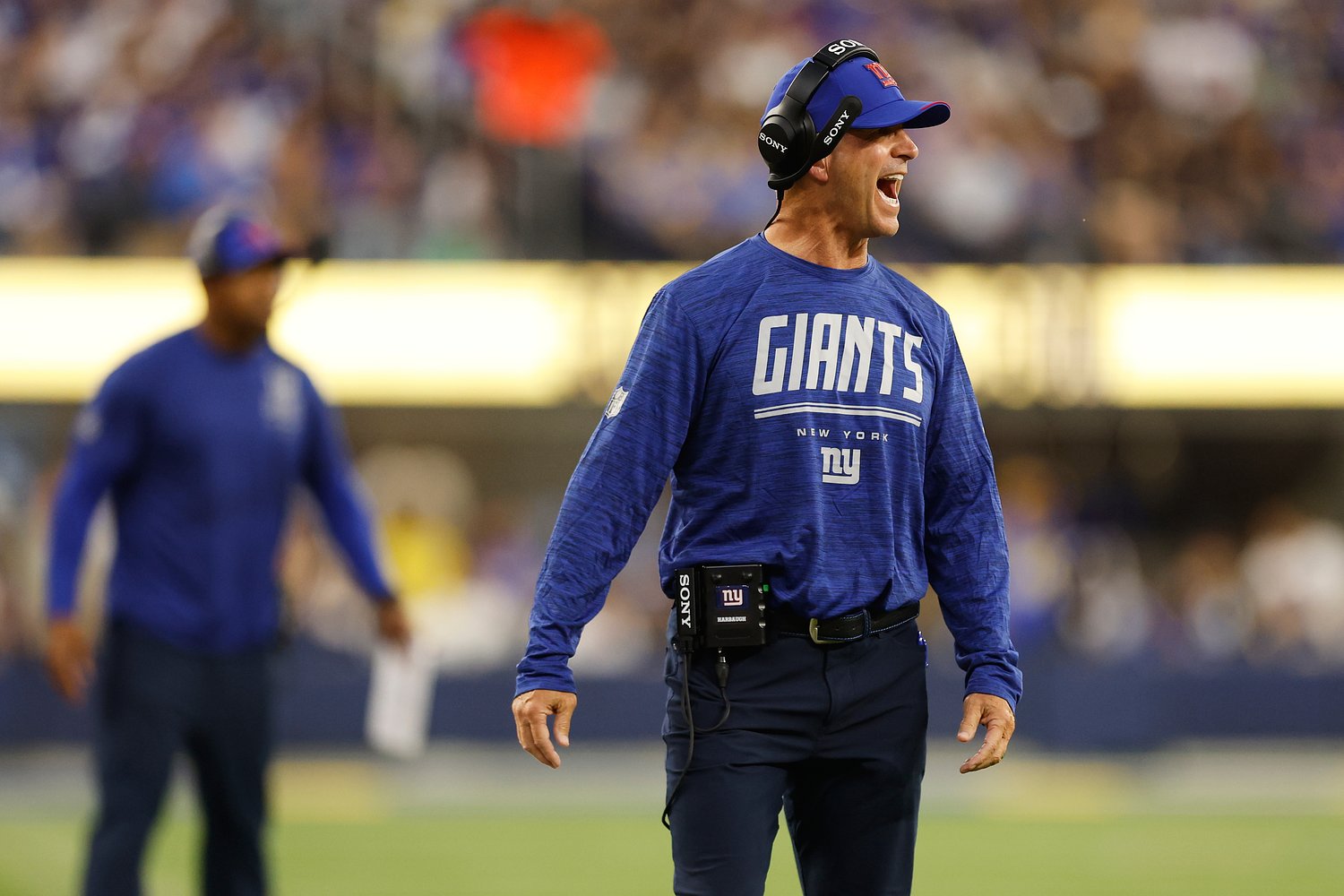 Giants’ John Harbaugh relieved about ‘really good news’ on Jaxson Dart’s knee injury