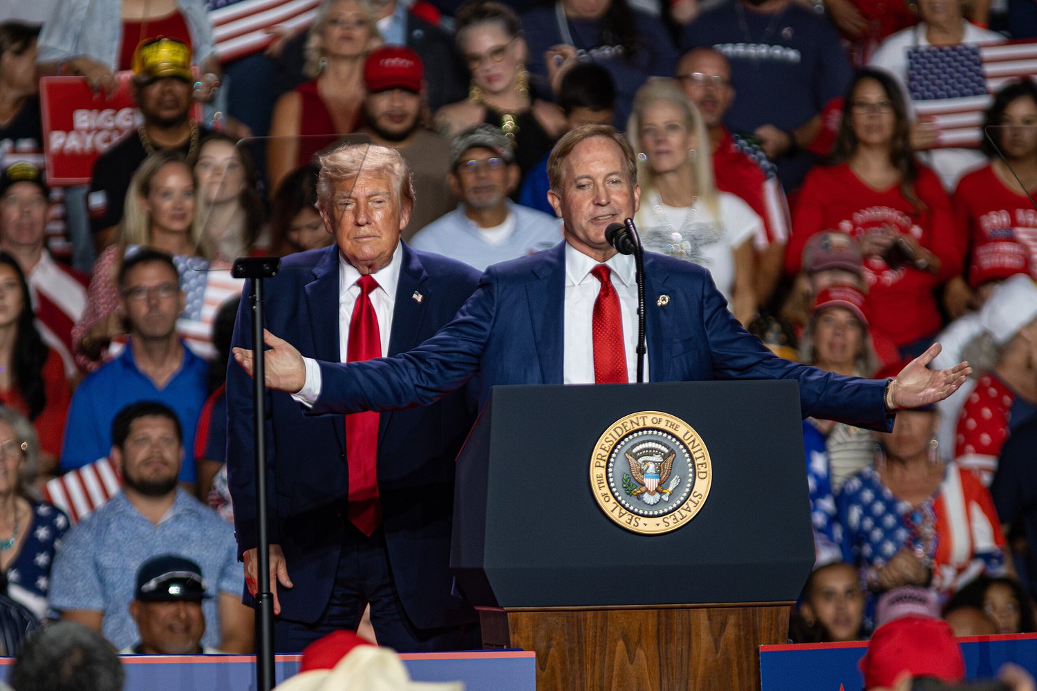In attacking Talarico for campaign absence, Trump calls for debate that Paxton has avoided