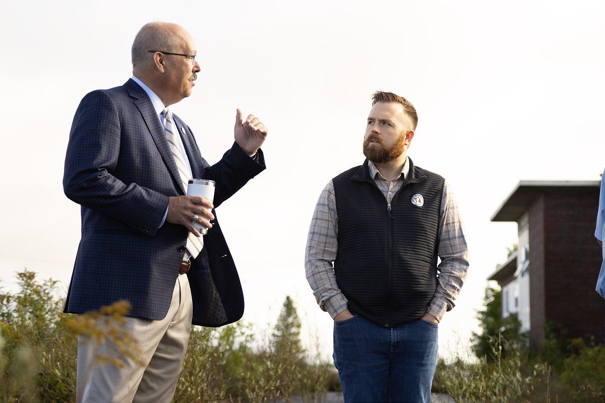 Maine House speaker touts clean energy in stop at former Loring Air Force Base