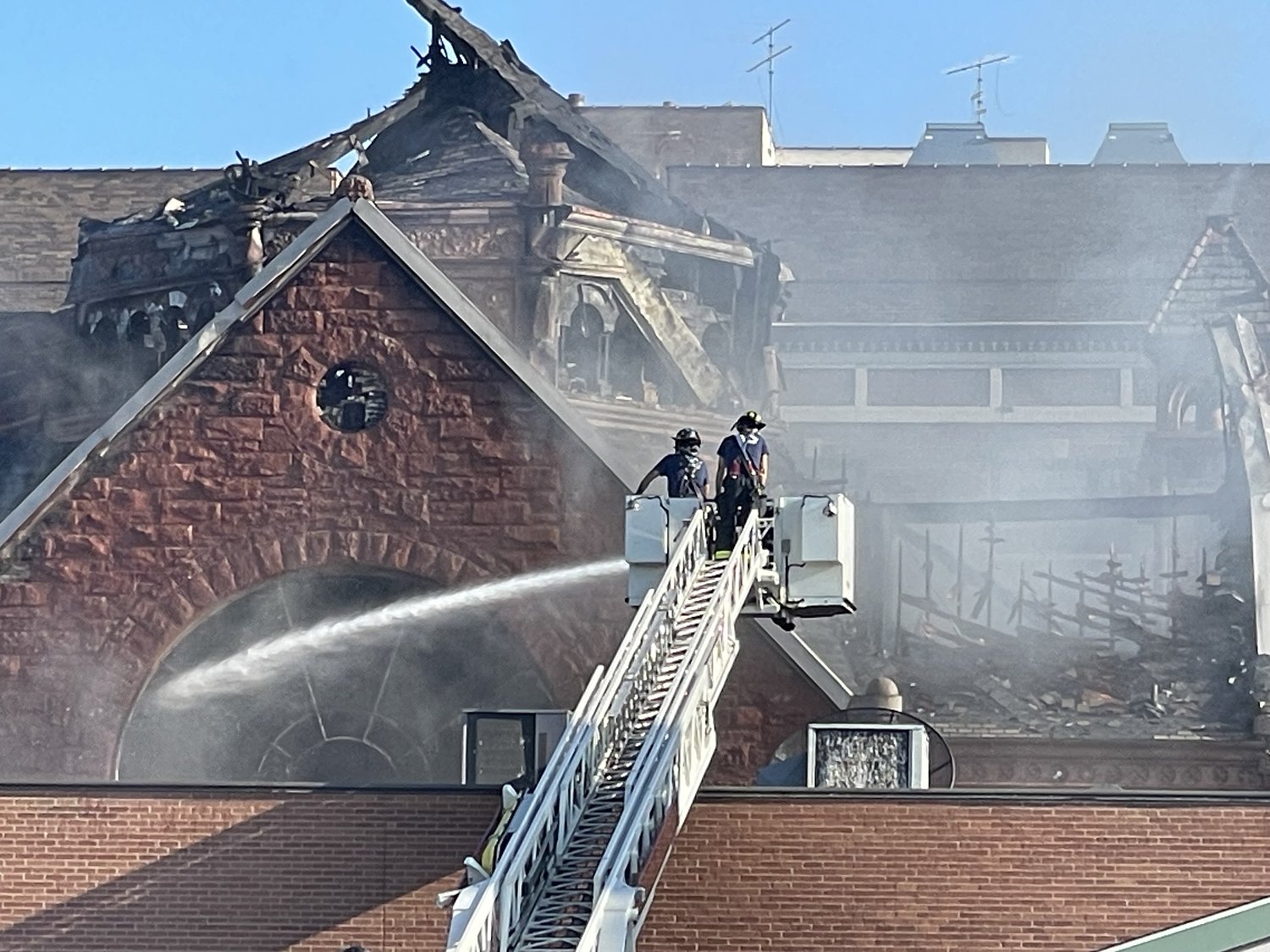 After church fire, 3 injured Grand Rapids firefighters back on duty