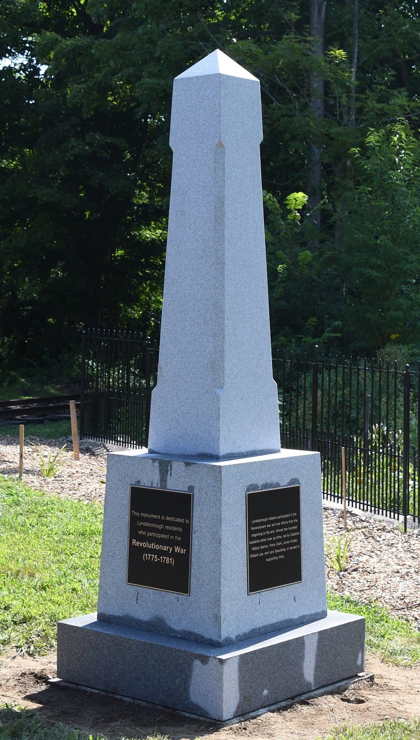 Lyndeborough dedicates new Revolutionary War Monument at Memorial Park
