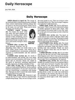 Daily Heroscope