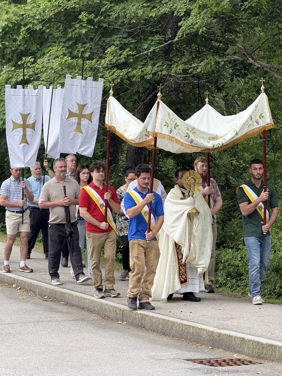 Catholic parishioners celebrate Corpus Christi in Peterborough
