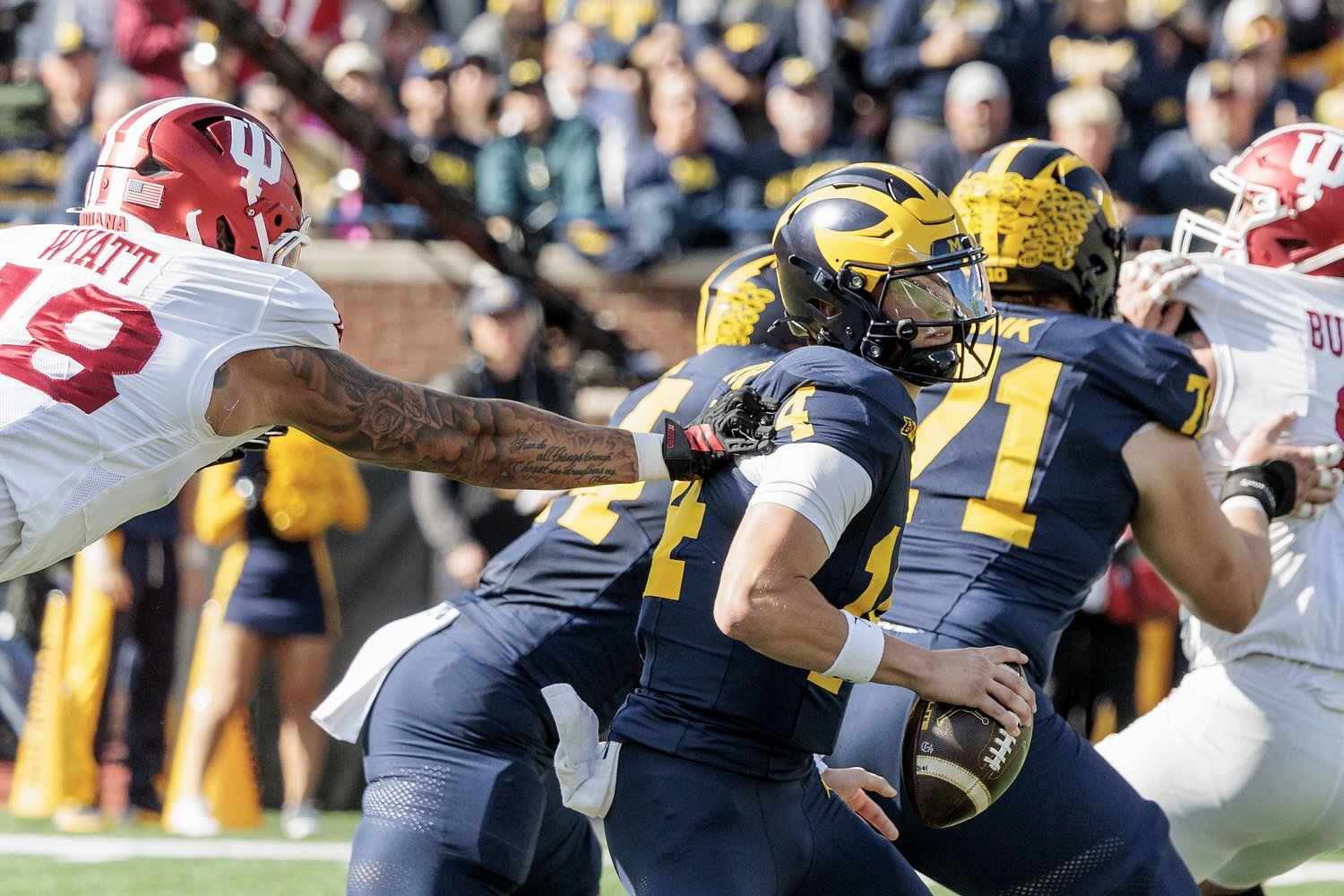 Overheard outside Michigan’s locker room: A bad call and not a talent problem