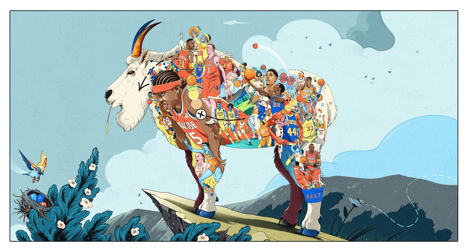 Armory Square mural featuring Syracuse basketball GOATs gets new design, start date