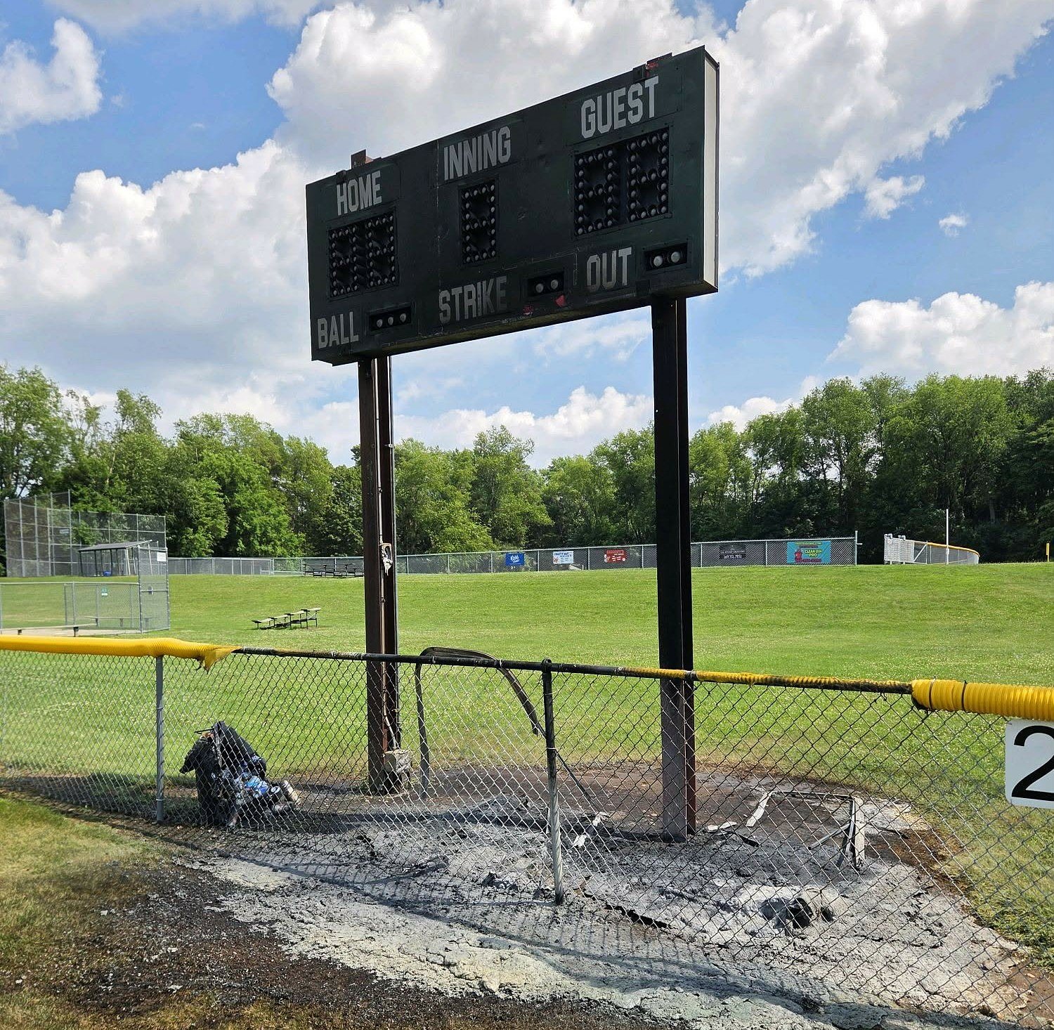 Juvenile arrested for setting fire at Kalamazoo County Little League complex