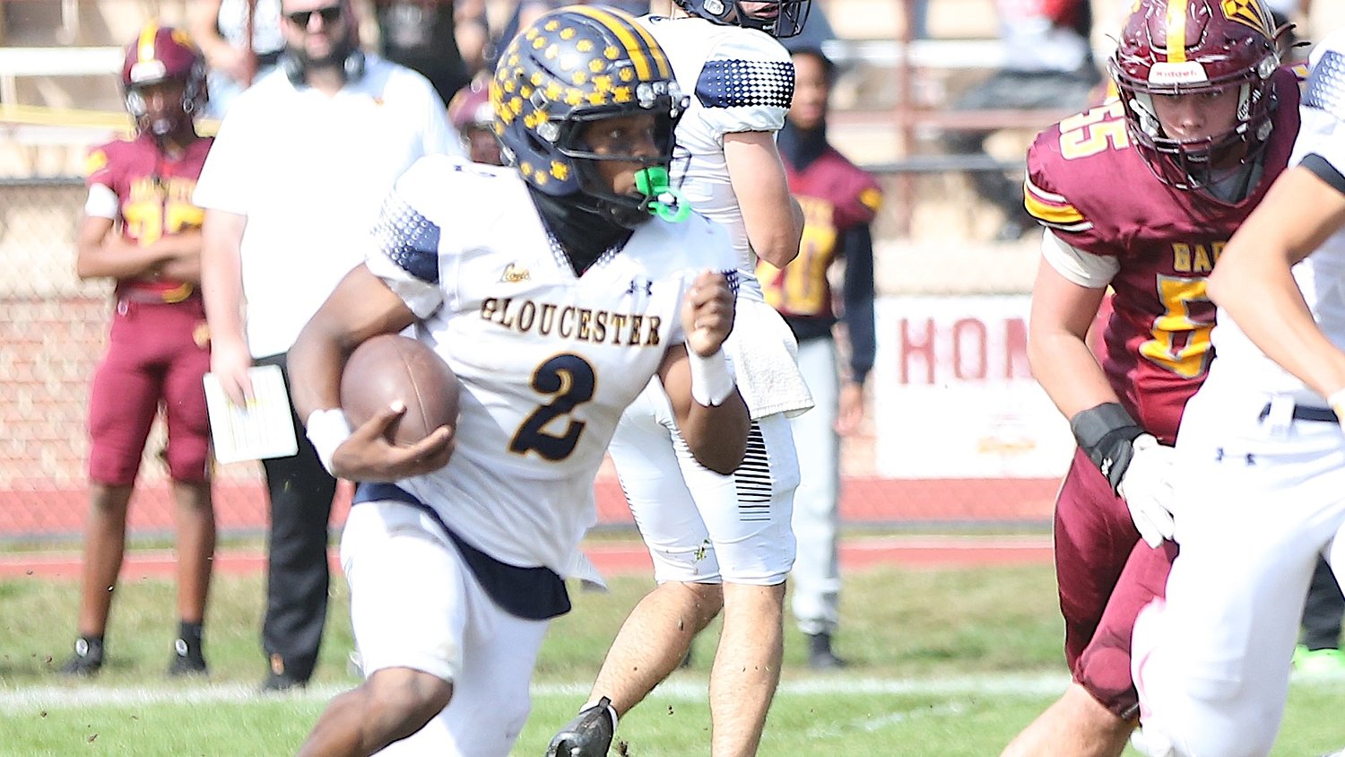 Gloucester football rolls in shutout win over Cherry Hill West