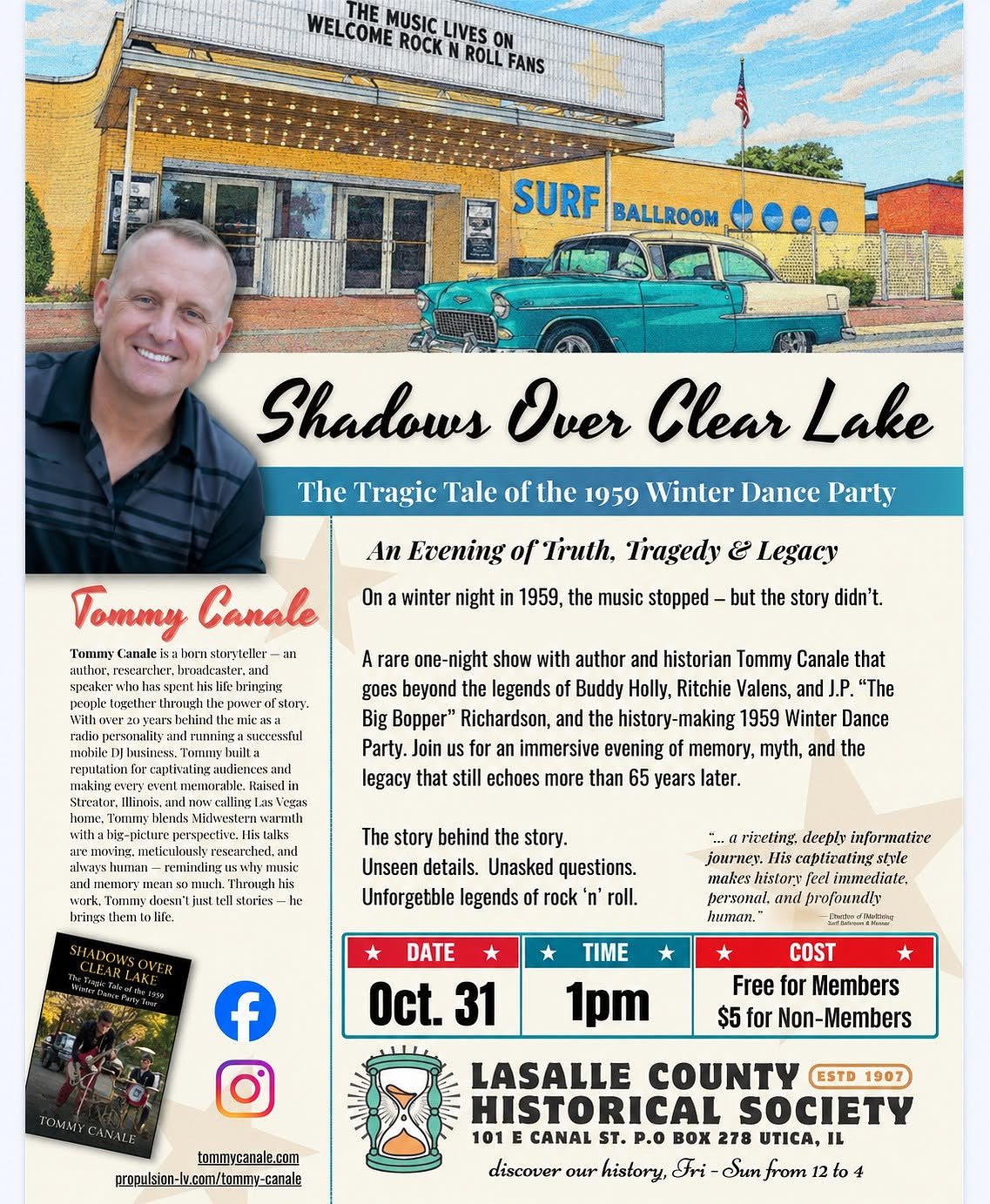 Learn about ‘The Day the Music Died’ Oct. 31 in Utica