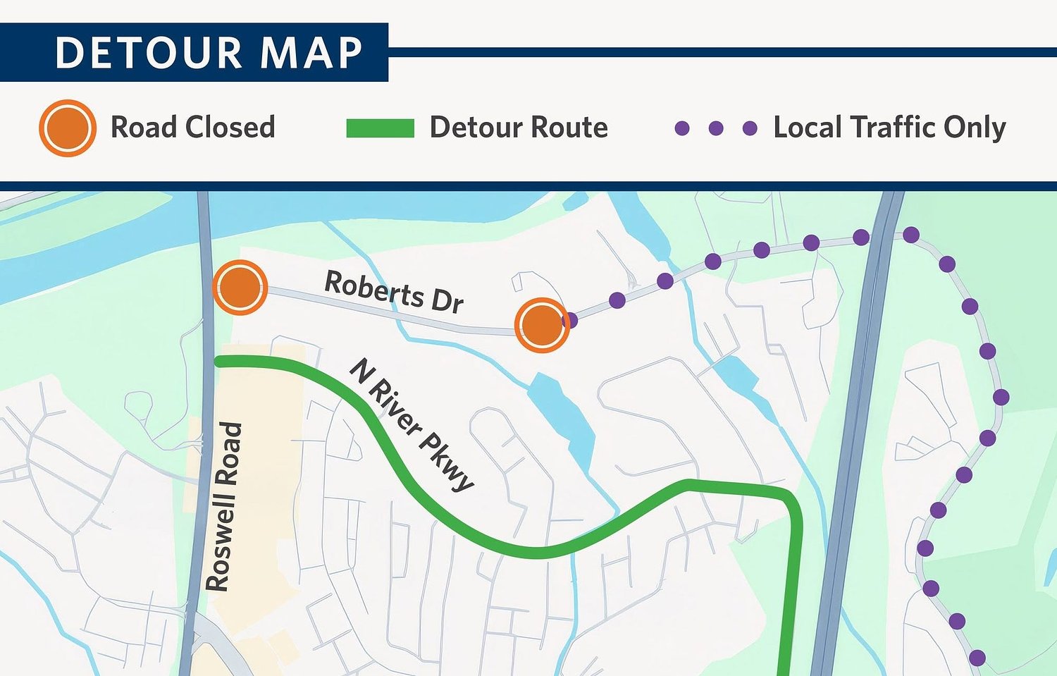 Roberts Drive near Roswell Road remains closed after Sept. 1 water main break