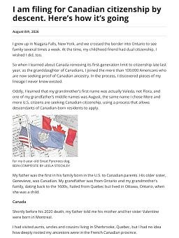 I am filing for Canadian citizenship by descent. Here’s how it’s going