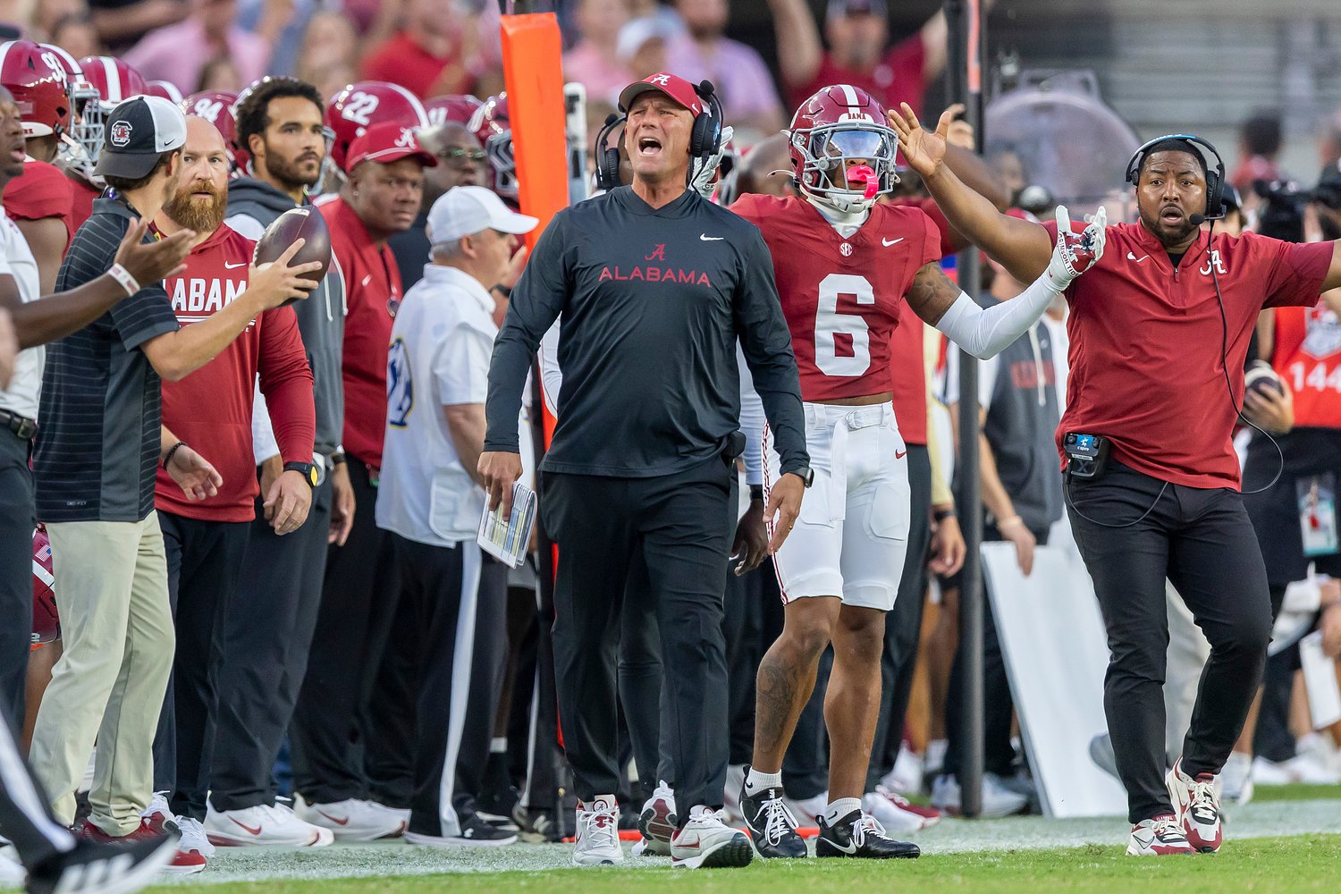 Kalen DeBoer talks Keelon Russell, injury to Jayvin James, win over South Carolina