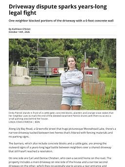 Driveway dispute sparks years-long legal fight