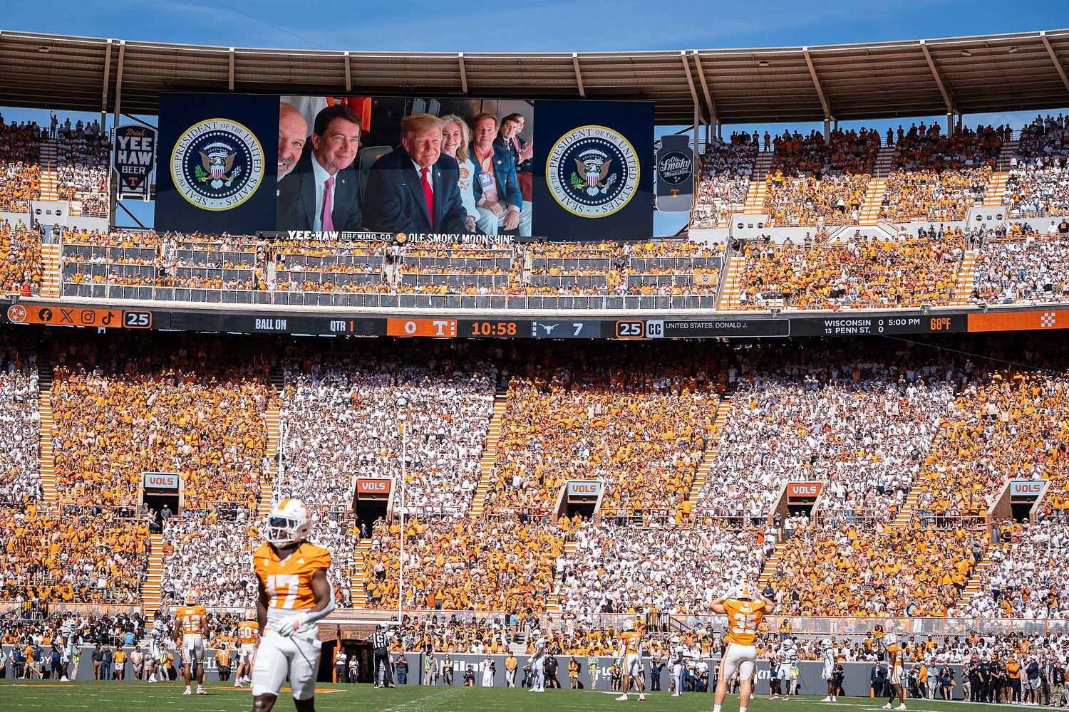 The midterm elections won't keep Trump from college football on Saturday. A hurricane might