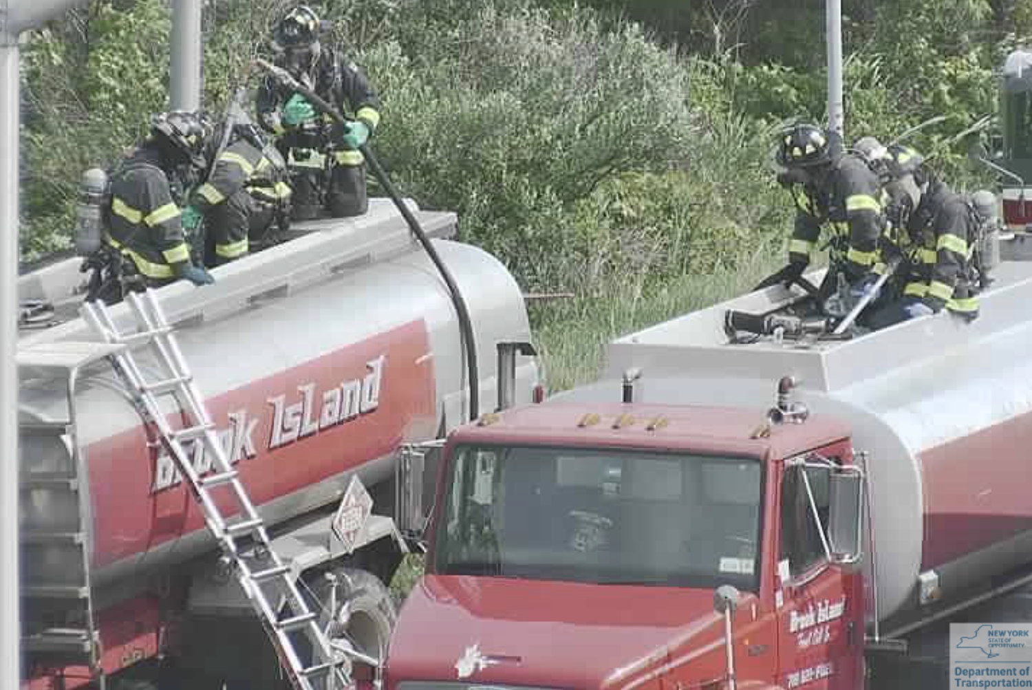 West Shore Expressway reopens after oil tanker fire causes Staten Island traffic delays