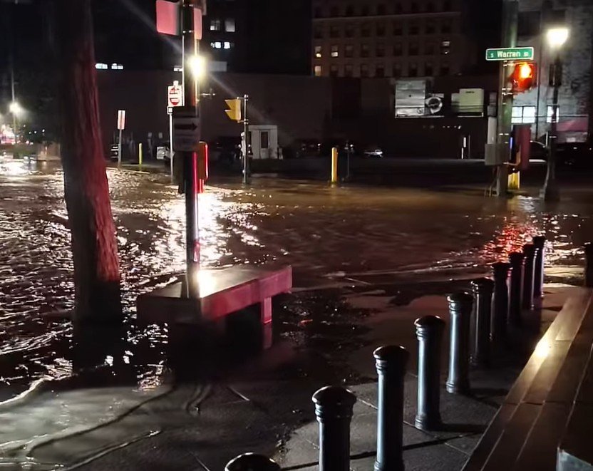 Catholic diocese, others flooded by huge downtown Syracuse water main break