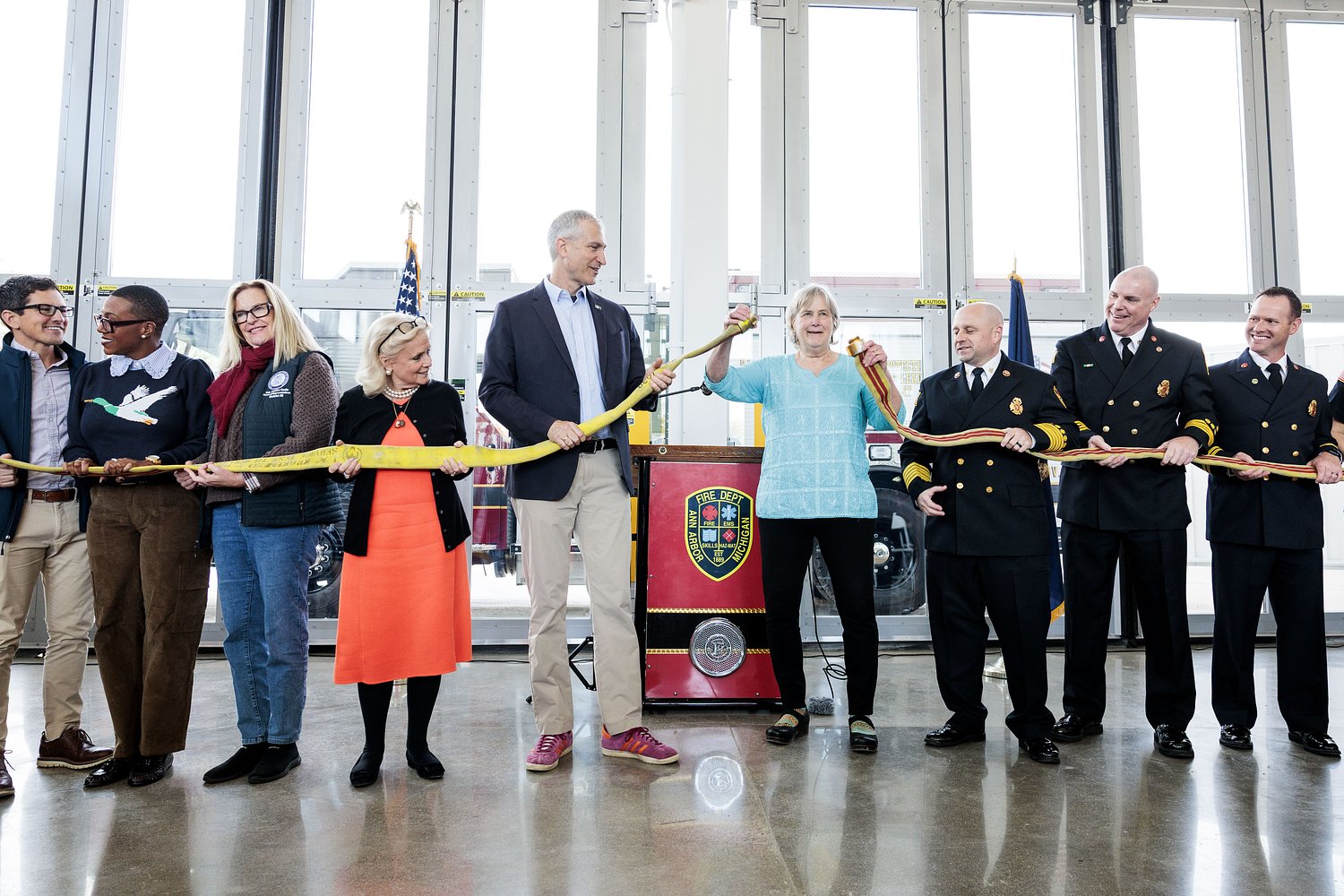 Ann Arbor opens Michigan’s 1st net-zero fire station, dedicates it to trailblazing woman