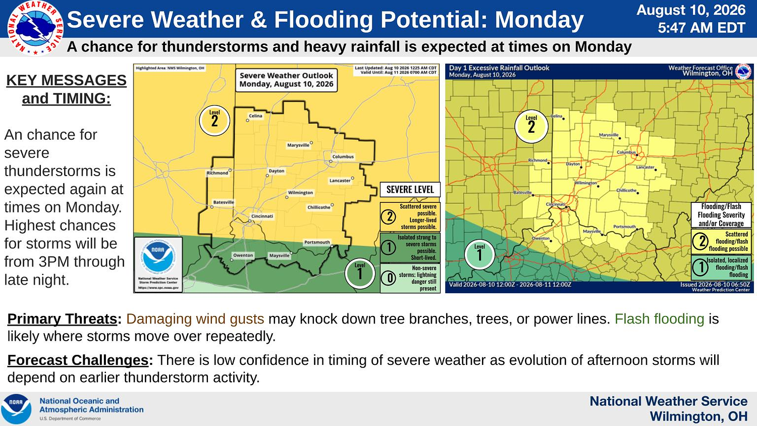 Severe weather and flooding possible tonight, tomorrow