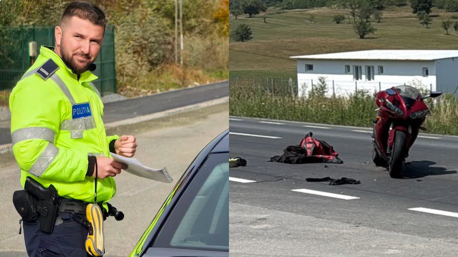 Polițistul accidentat pe Hula Bradului, externat. Primăria Avrig îi acordă un ajutor de urgență: ,,Comunitatea e alături de el"