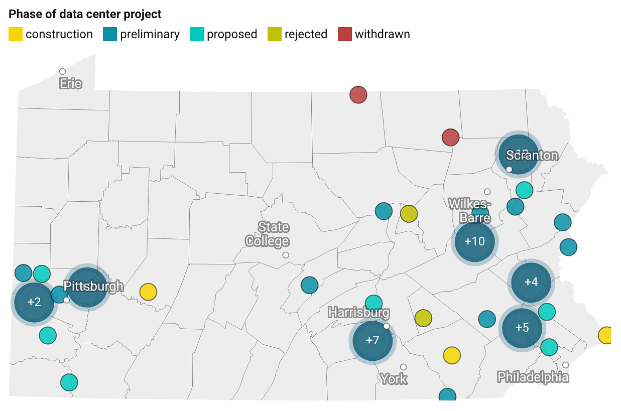 Data center substation project started without approval, Pa. county says