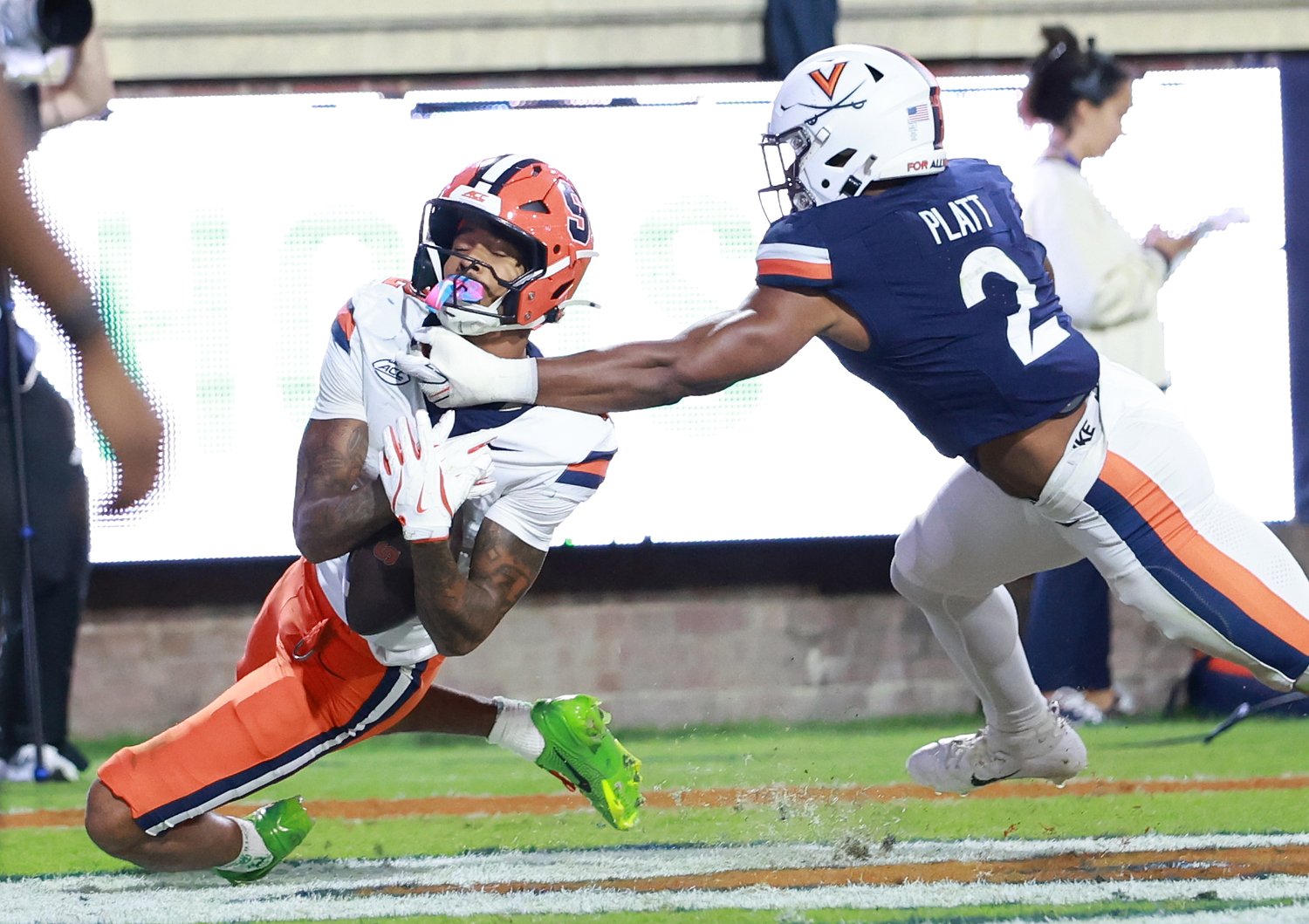 Syracuse football box score at Virginia