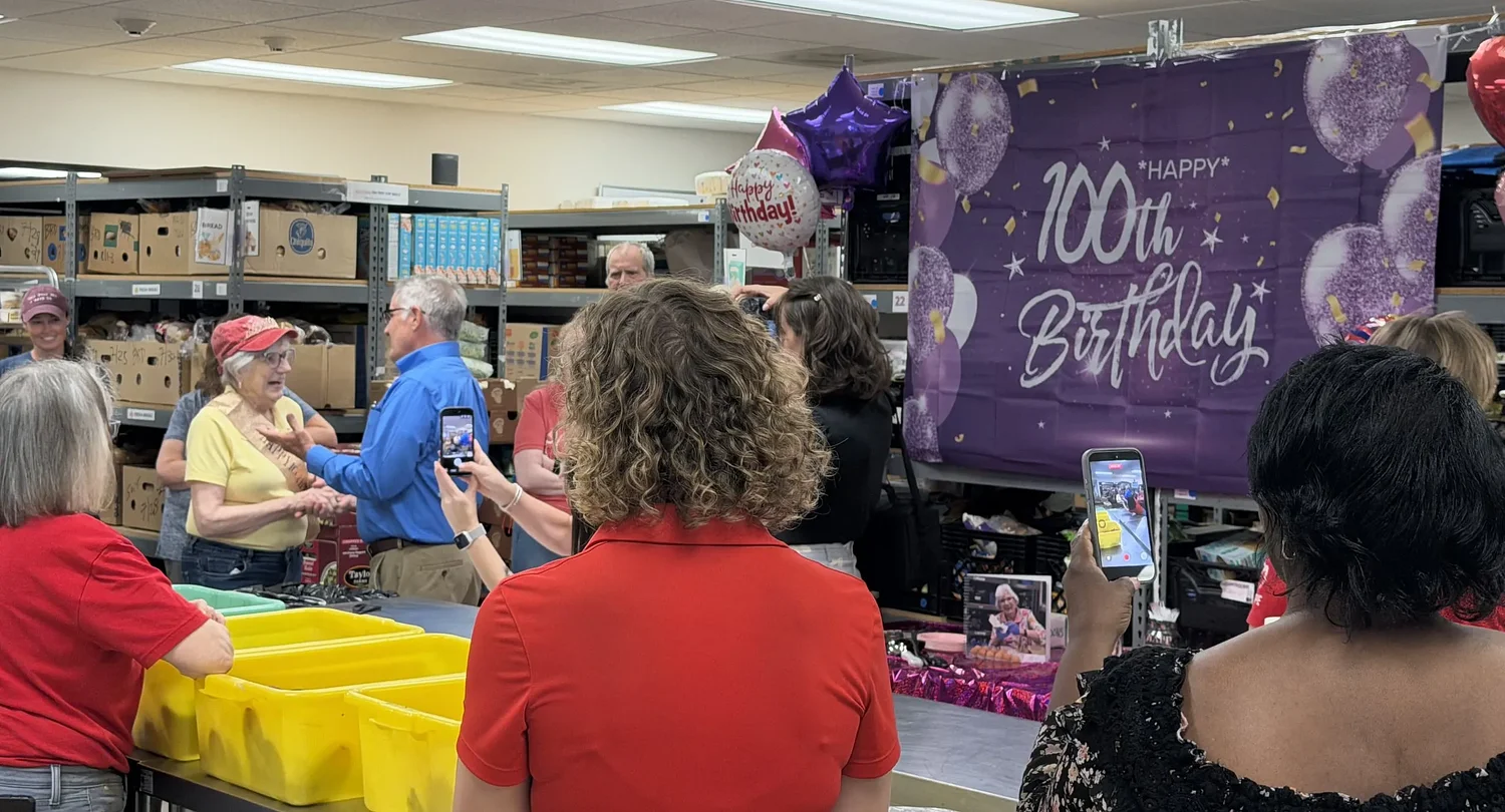 Sandy Springs-Dunwoody nonprofit celebrates weekly volunteer's 100th birthday