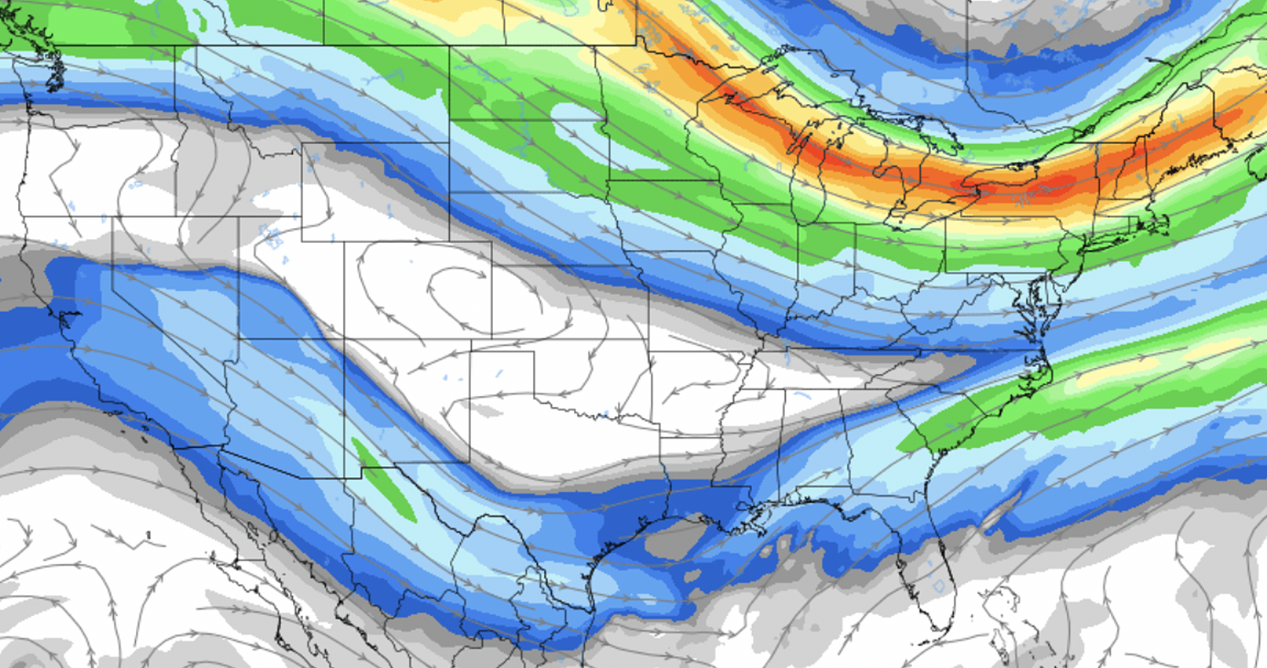 This is what El Niño is supposed to do in winter, but it’s doing it already