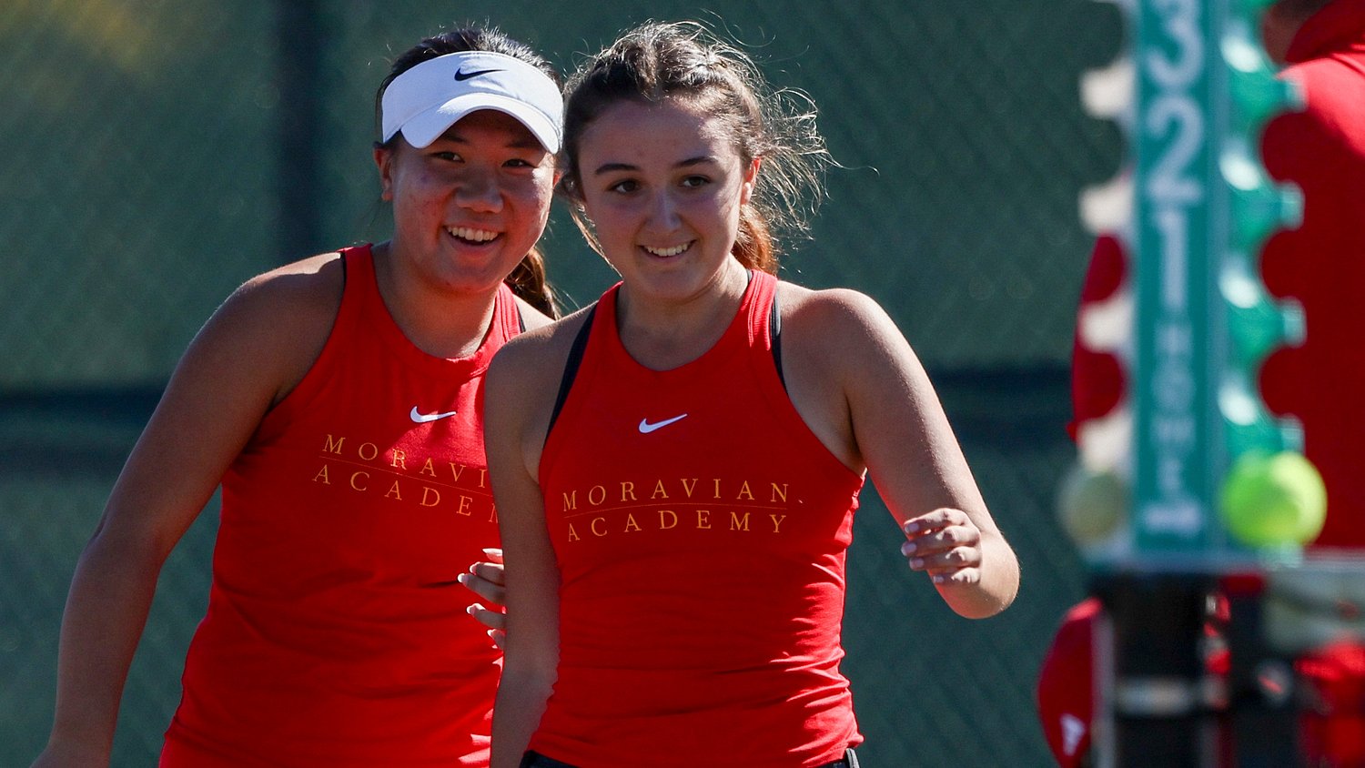 Moravian Academy girls tennis’ Guo gets more doubles gold, this time alongside Andres