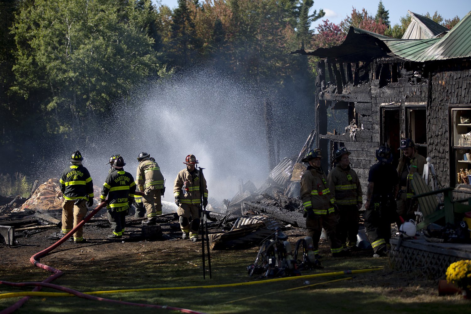 Fourth-alarm fire destroys barn & damages house in Canaan