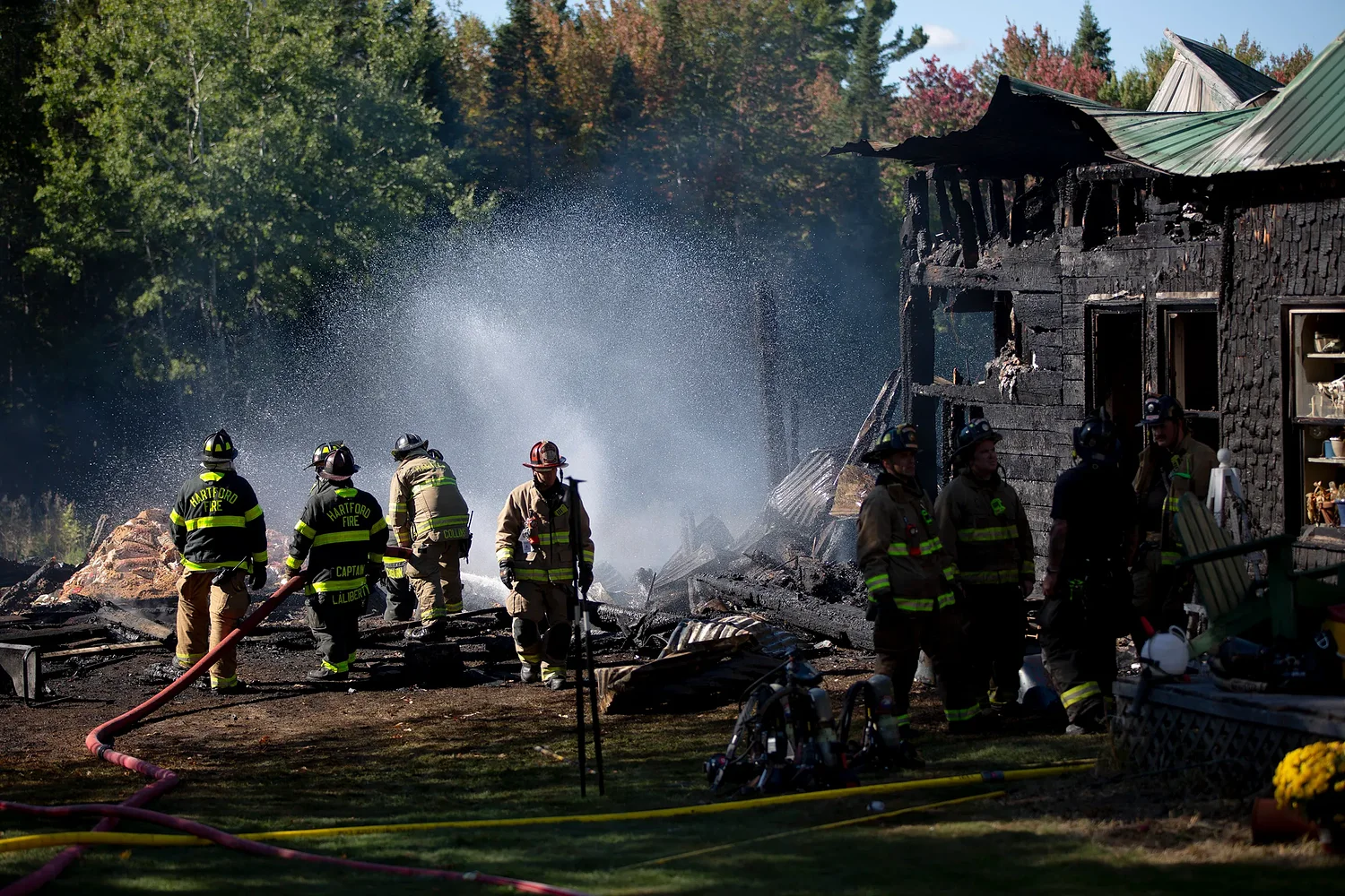 Fourth-alarm fire destroys barn & damages house in Canaan