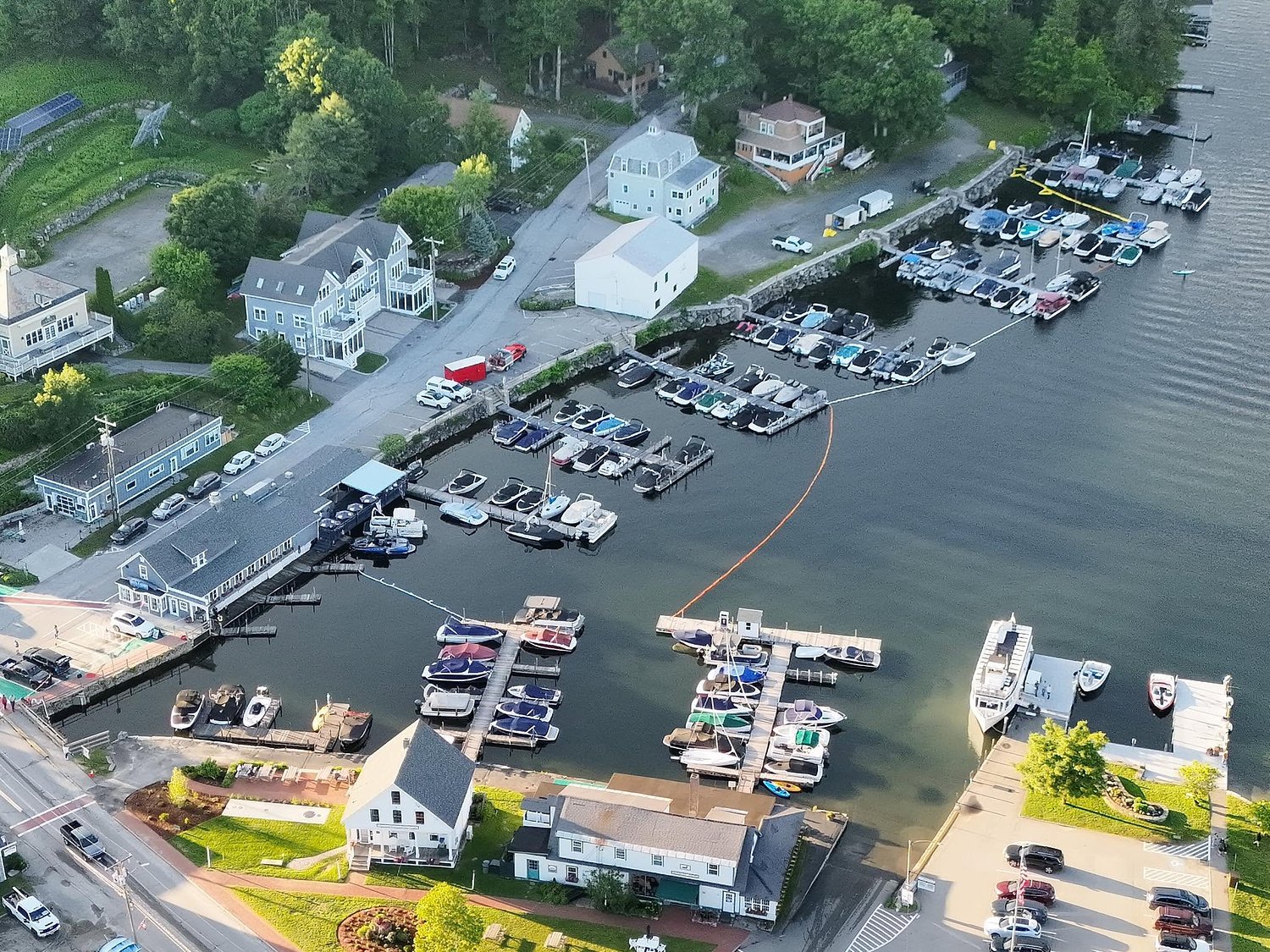 Officials work to contain 'unknown substance' in Sunapee Harbor